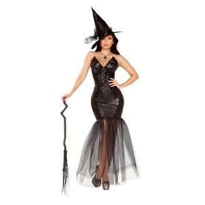 Roma 4910 3pc Witch with An Evil Spell Costume